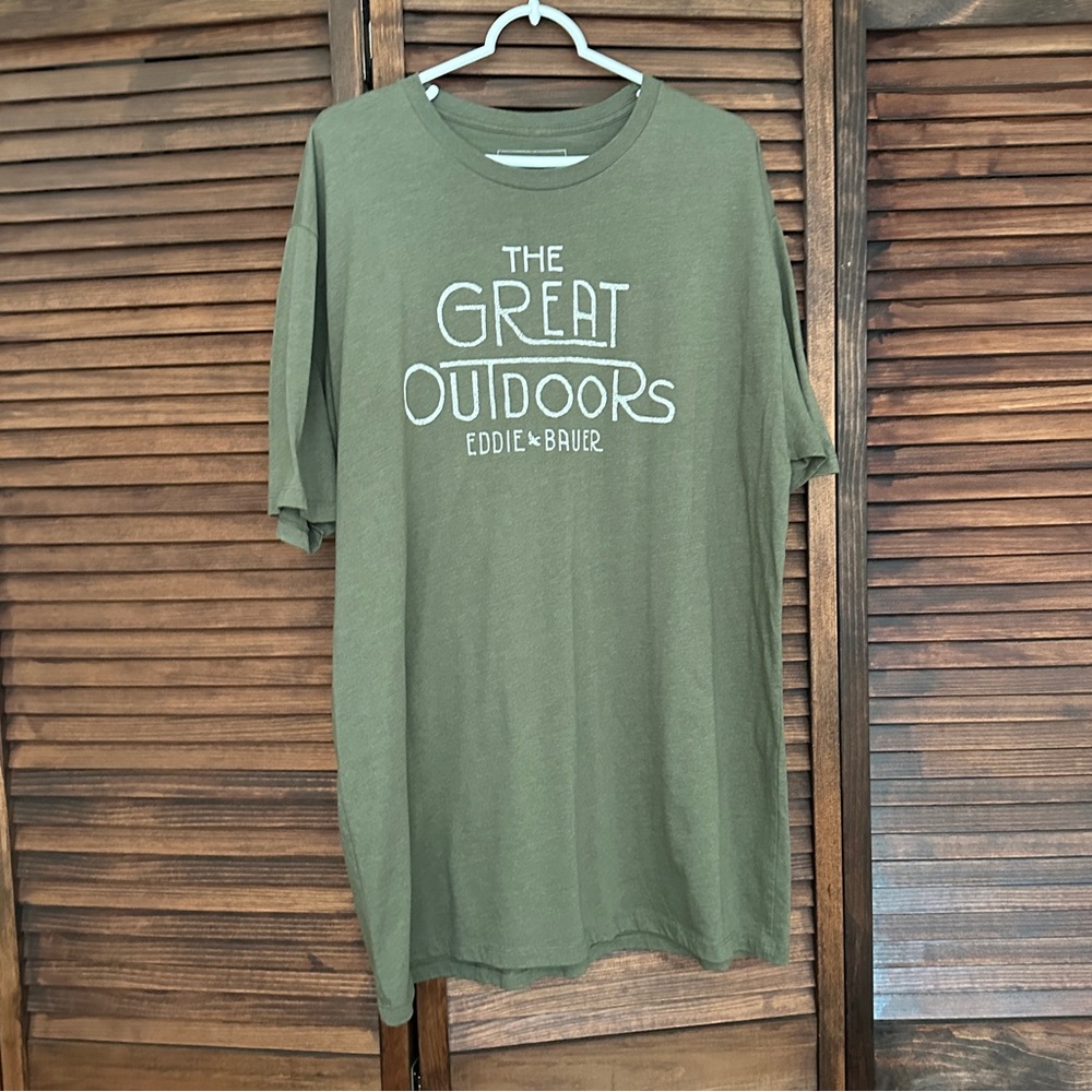 Eddie Bauer Tall Men's Green T-Shirt - The Great Outdoors